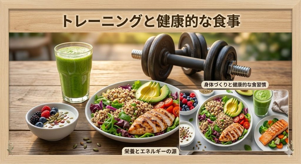 トレーニングと健康的な食事